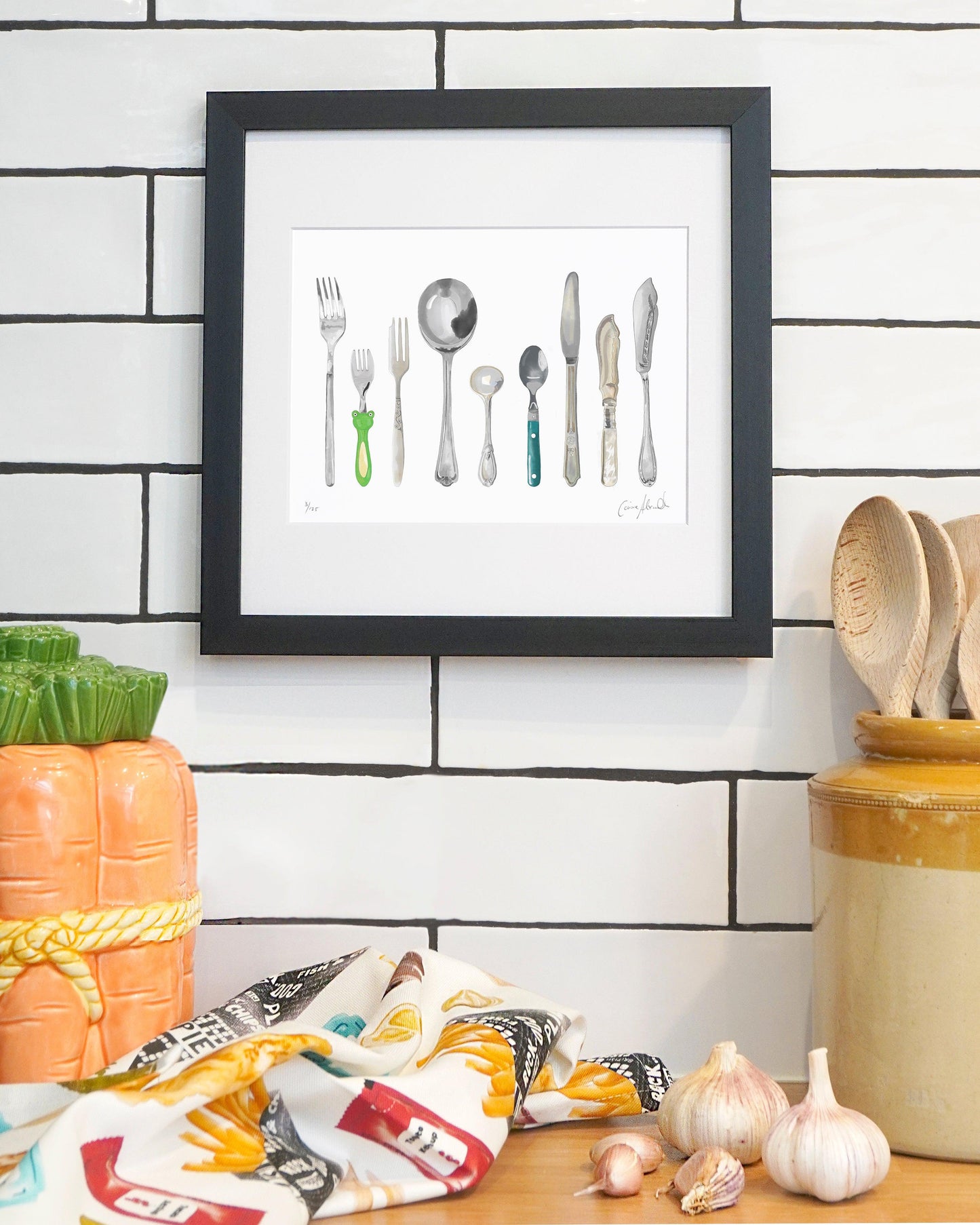 A Handful of Cutlery Print