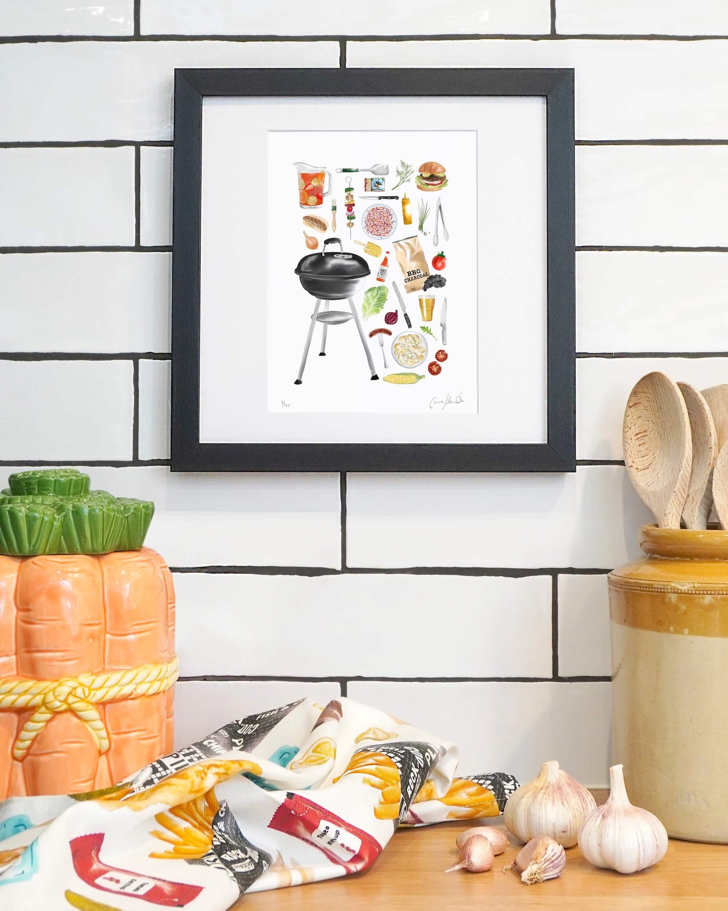 BBQ Art Print
