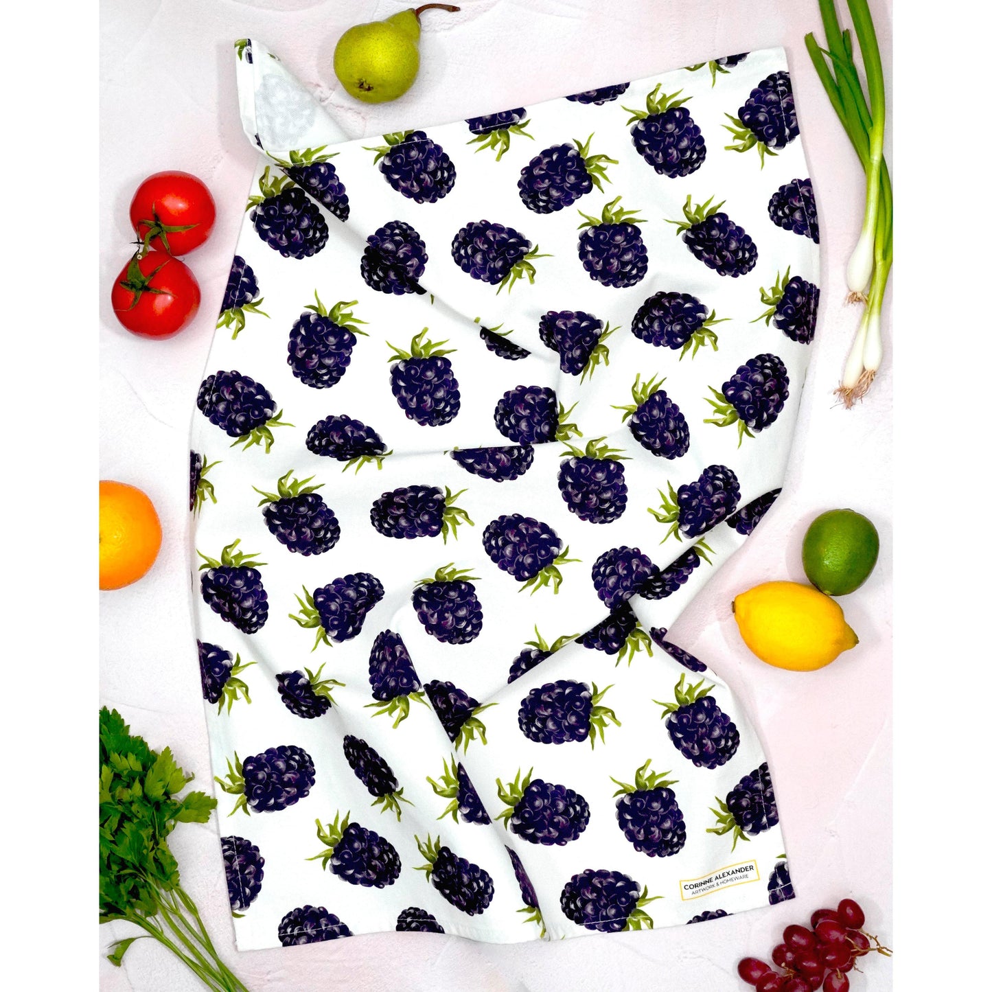 Blackberry Tea Towel