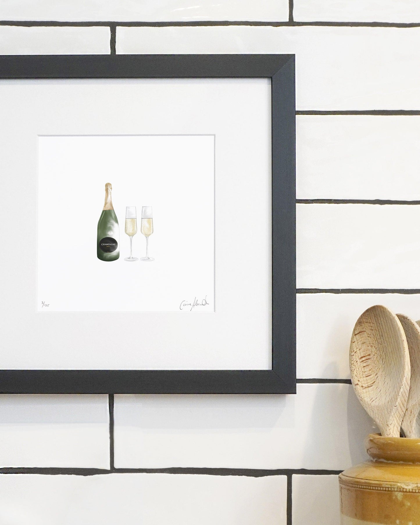 Celebratory Champagne Print