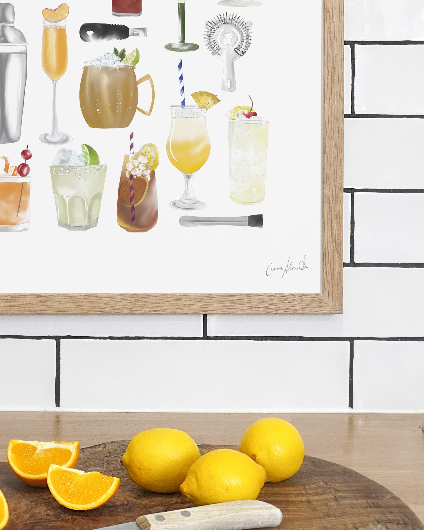 Cocktail Print - Bar Wall Art, British Made