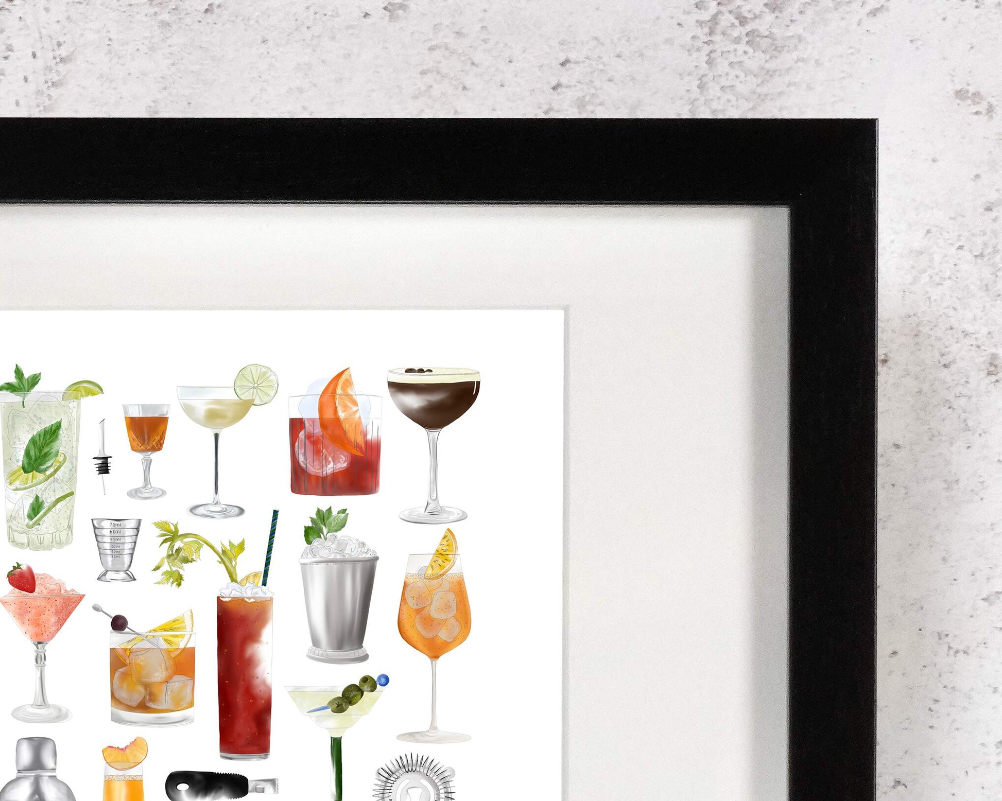Cocktail inspired art print