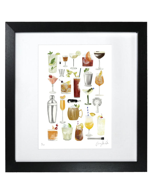 Cocktail Print - Bar Wall Art, British Made