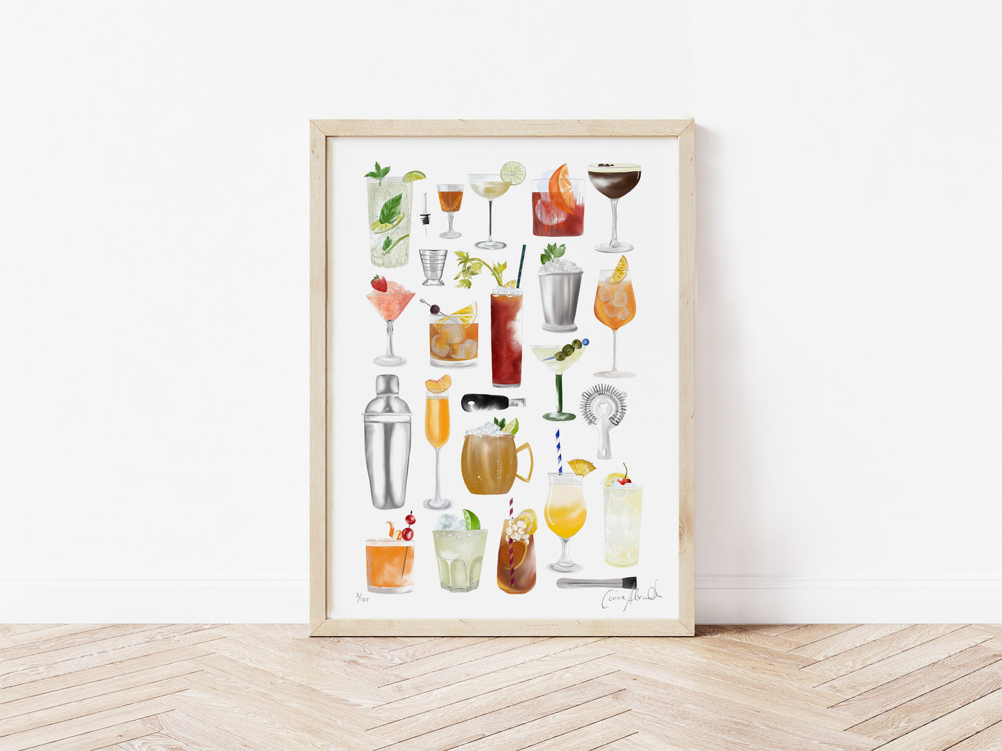 Cocktail Art Print for Mixologists