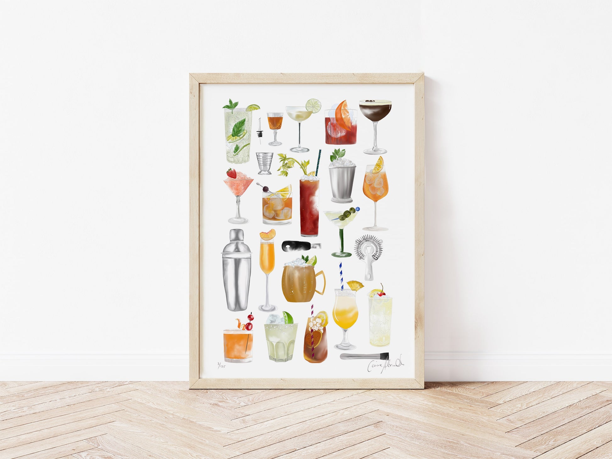 Cocktail Art Print for Mixologists