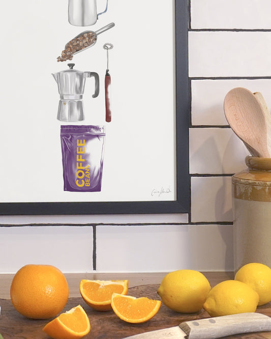 Limited Edition Coffee Print - Kitchen Wall Art, British Made