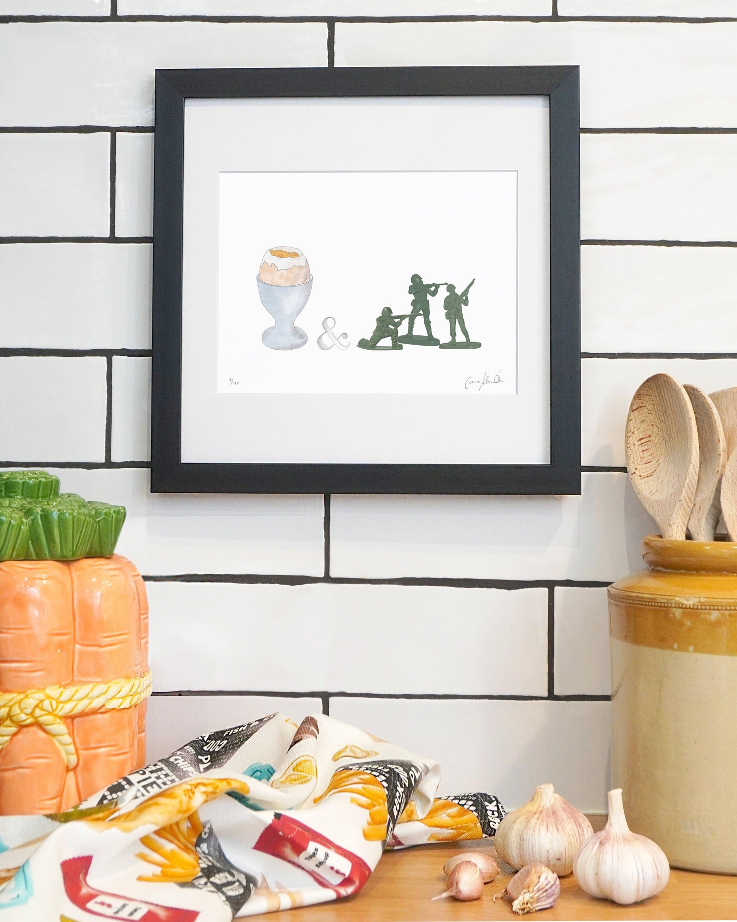 Egg & Soldiers Print