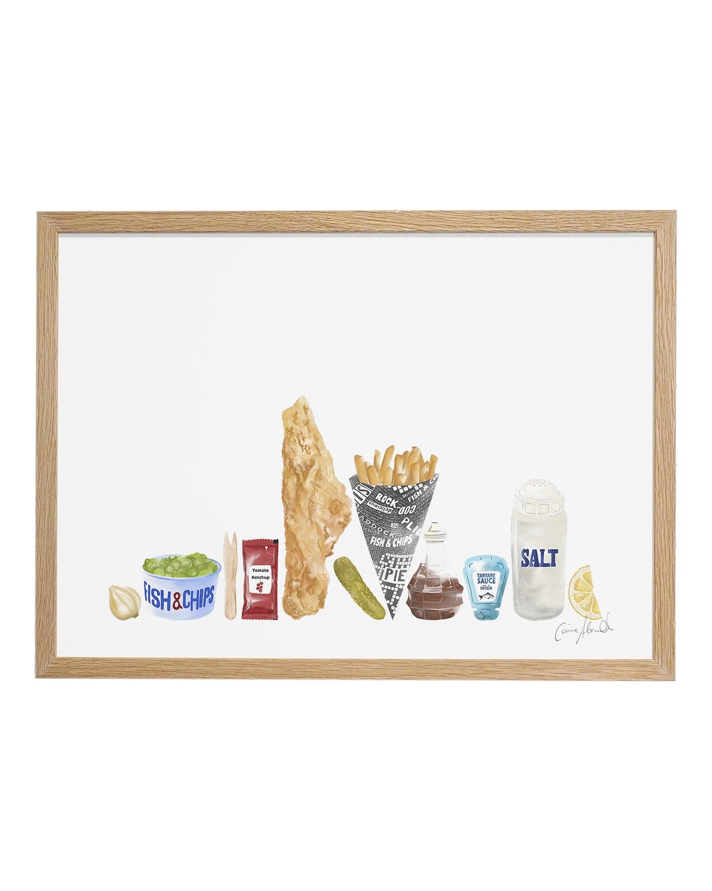 Fish & Chips | Large Scale Print | A2