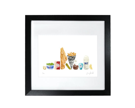 Fish and Chips foodie print