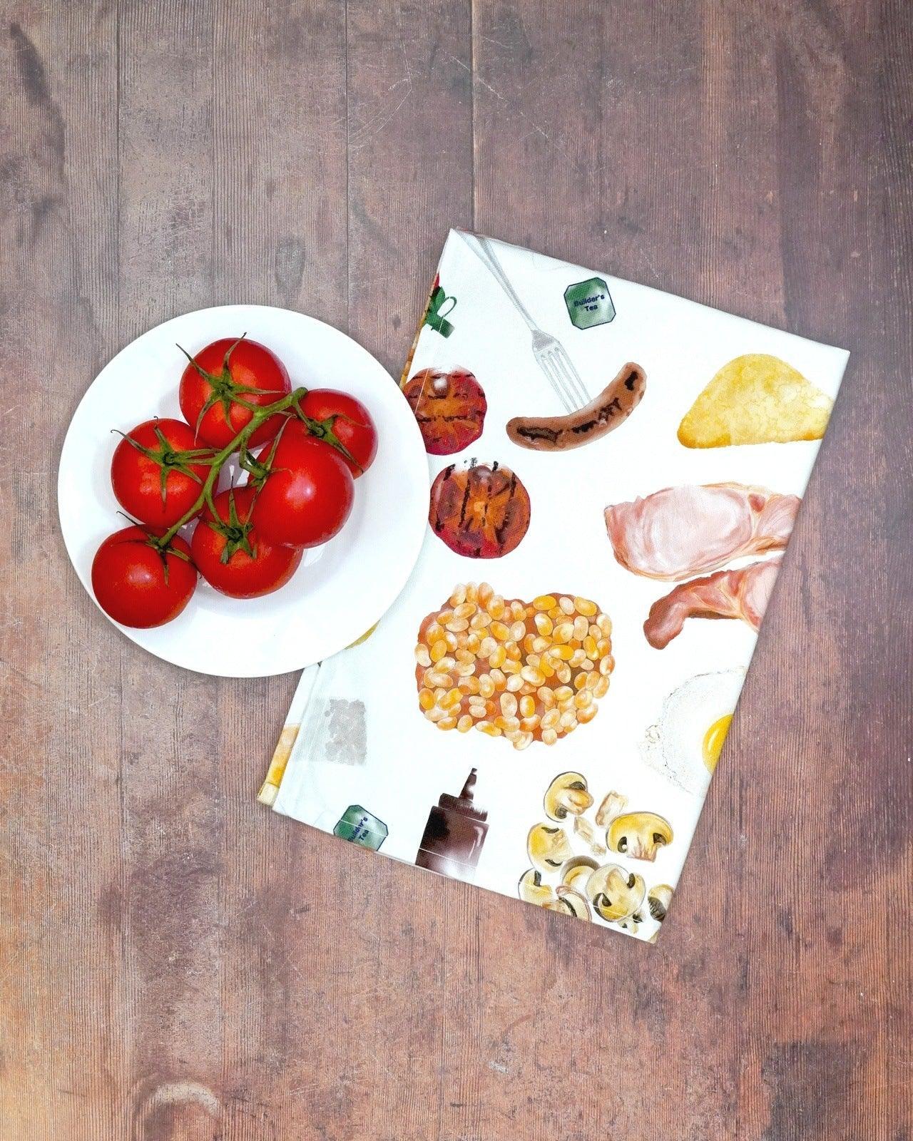 Full english tea towel