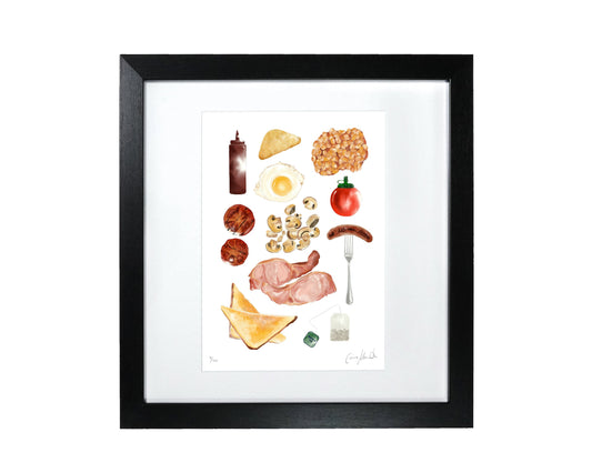Full English - A Illustrated Print of a Classic Fry Up
