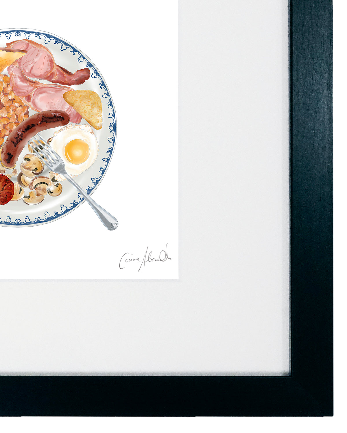 Full English Plated Up - Print - Kitchen Wall Art, British Made