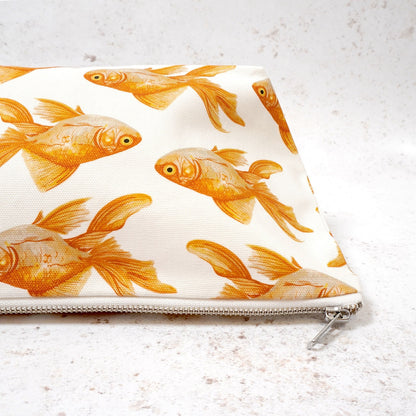 Goldfish cotton travel wash bag