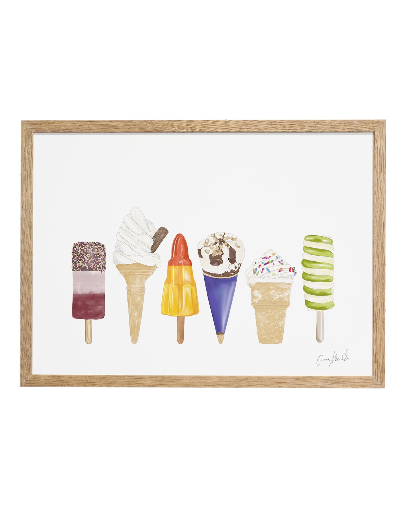 Ice Cream Print - Kitchen Wall Art, British Made