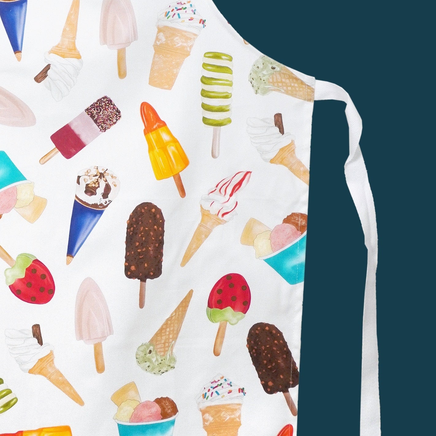 Kitchen apron featuring Ice creams and ice lollies