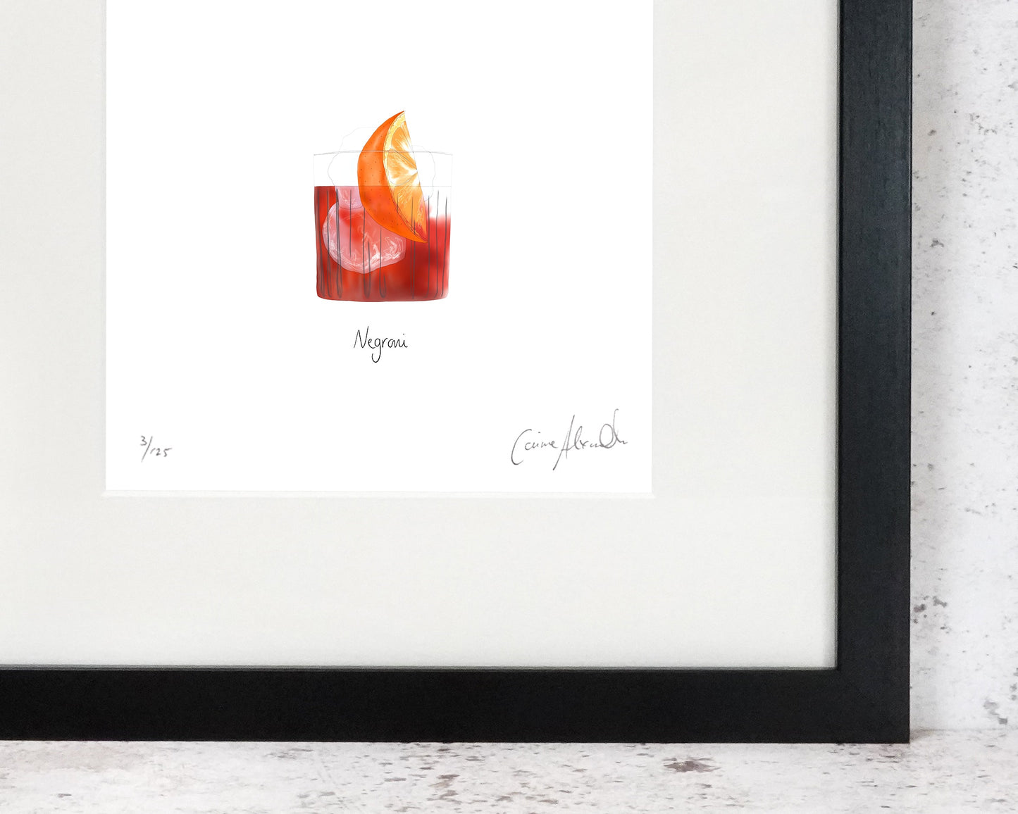Negroni limited edition cocktail print