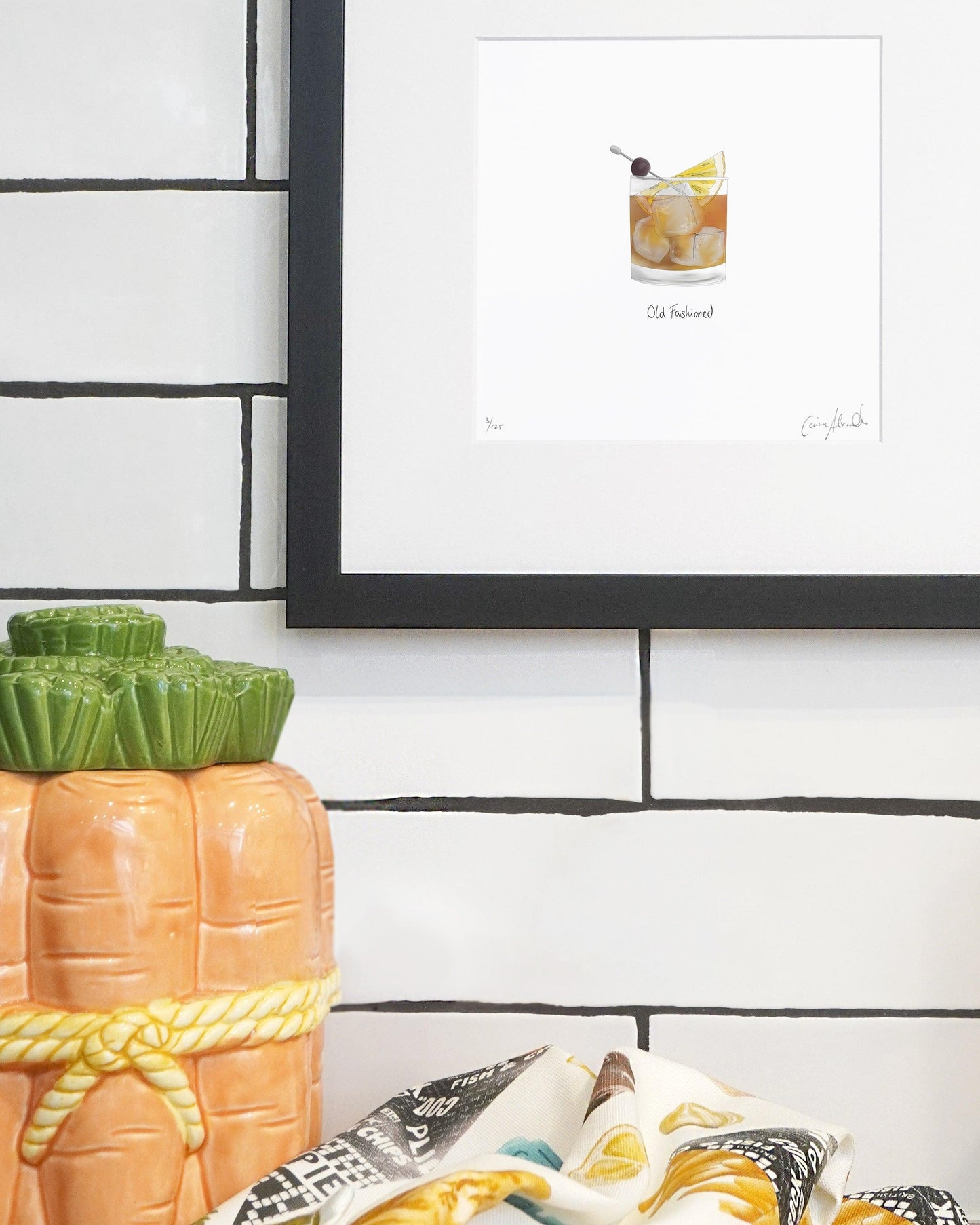 Old Fashioned Cocktail Print