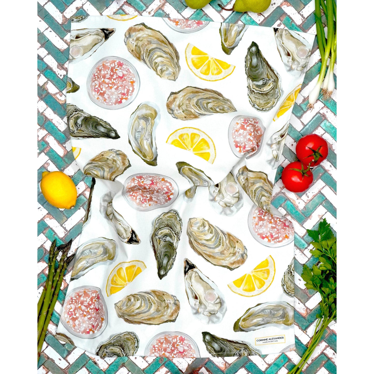 Oyster Tea Towel