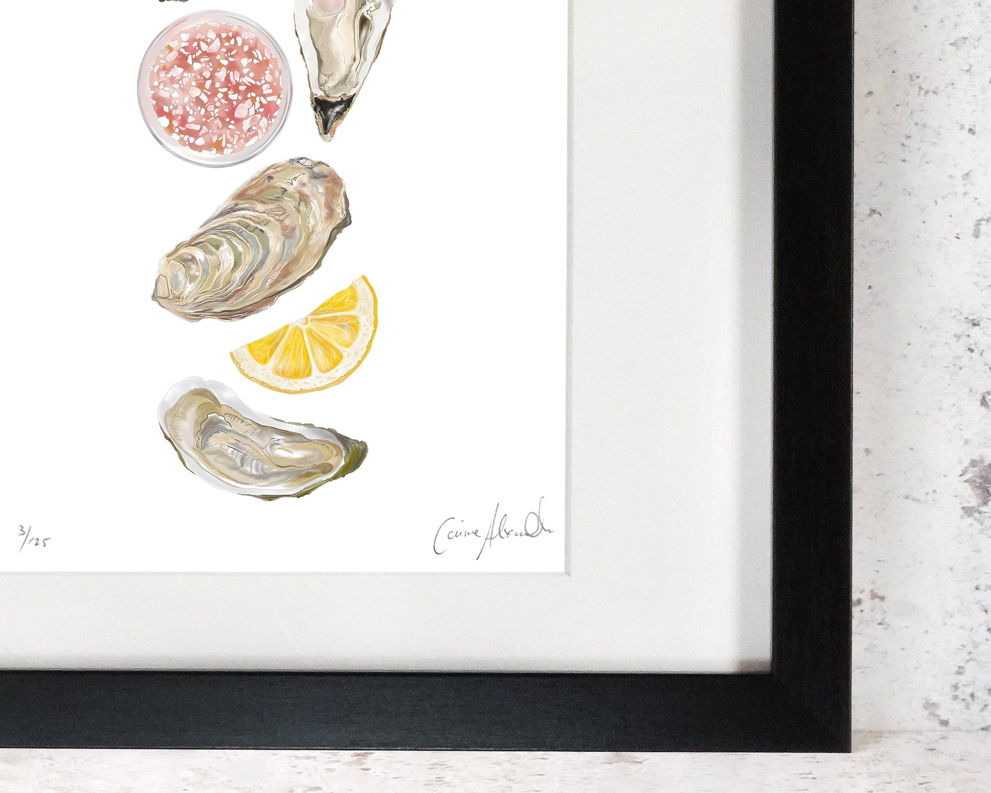 Oysters food print