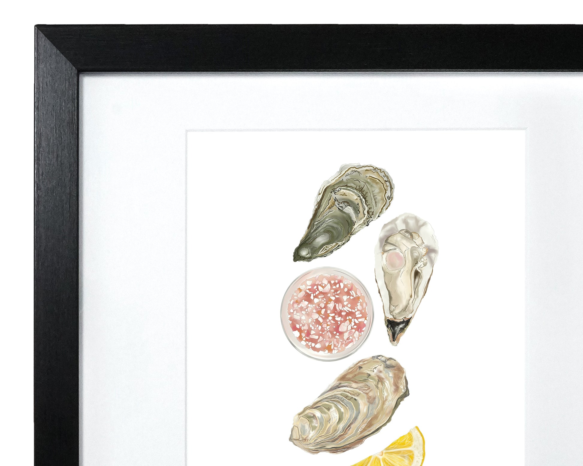 Oyster foodie print