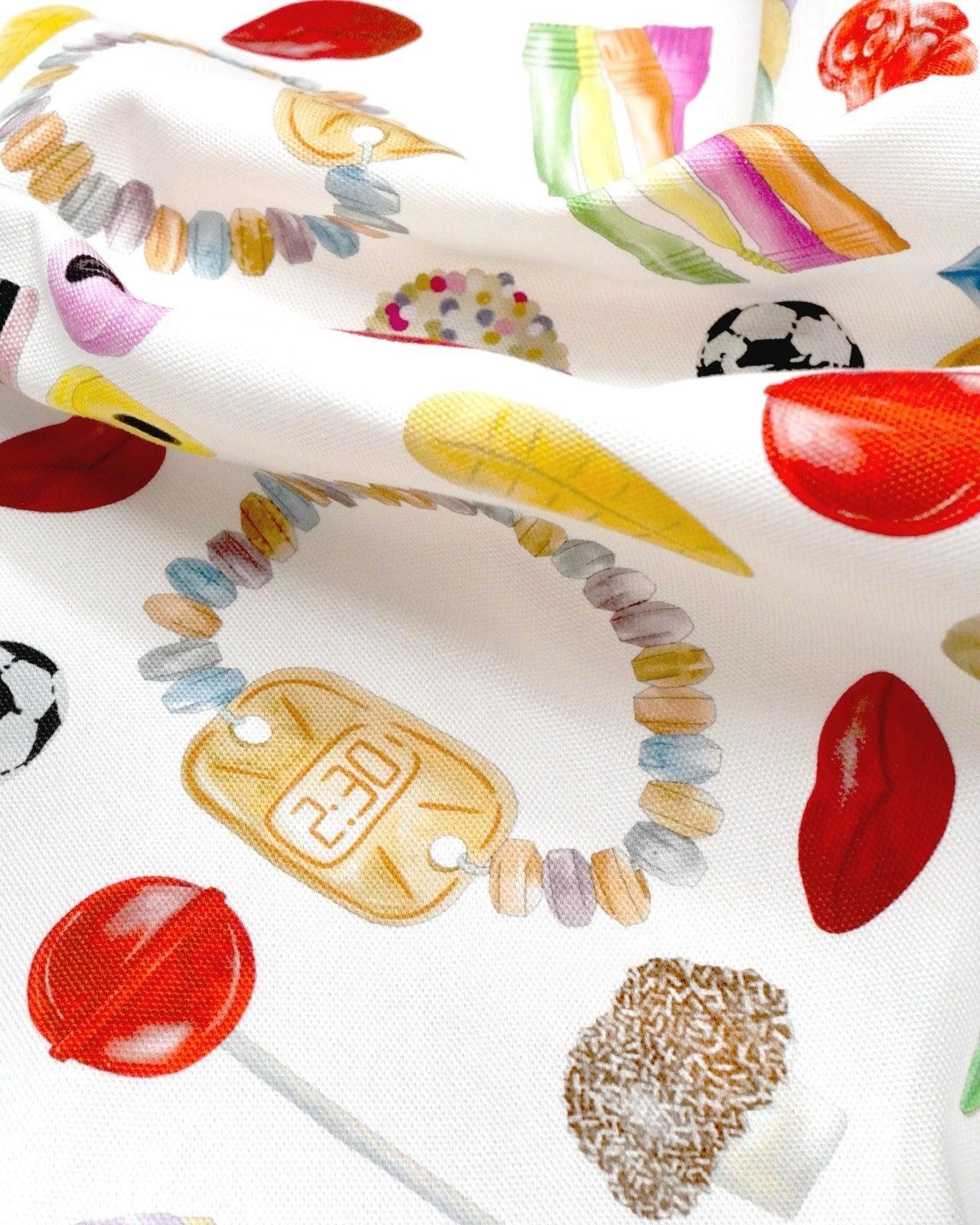 A Pick n Mix tea towel a quirky gift ideas