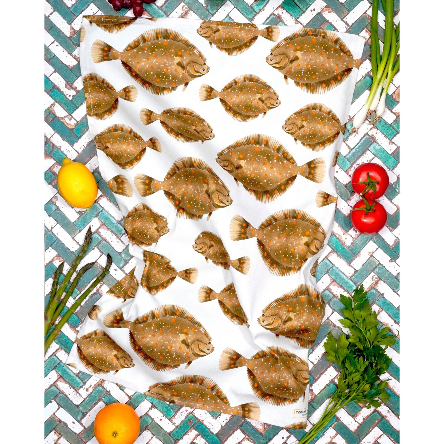 Plaice Tea Towel