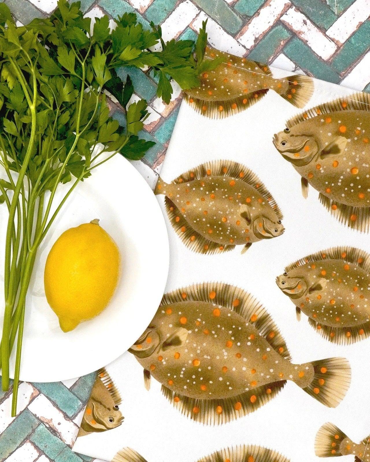 Plaice Tea Towel
