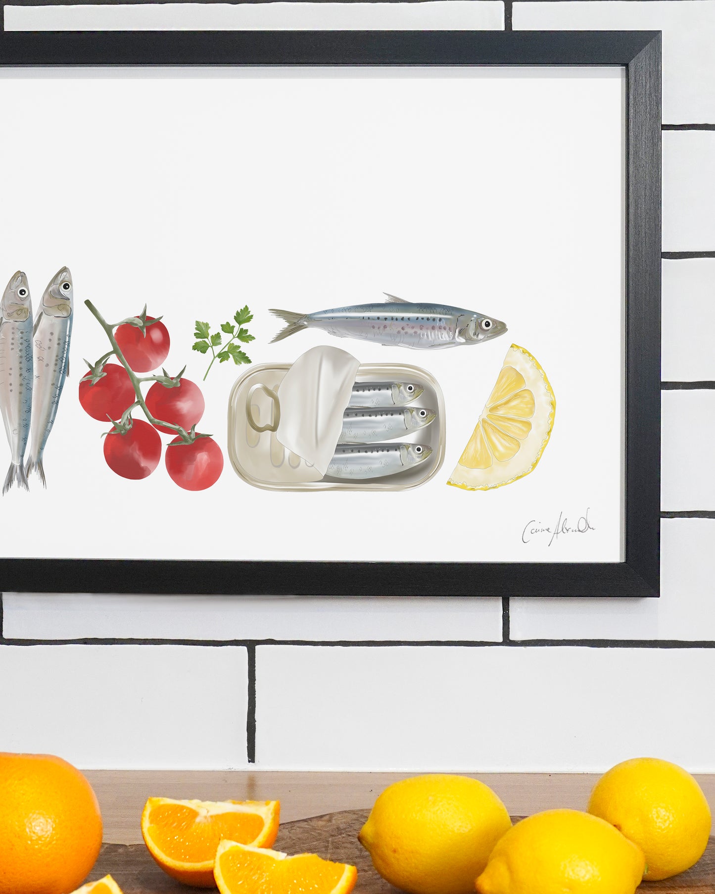 Sardine Print - Coastal Wall Art, British Made