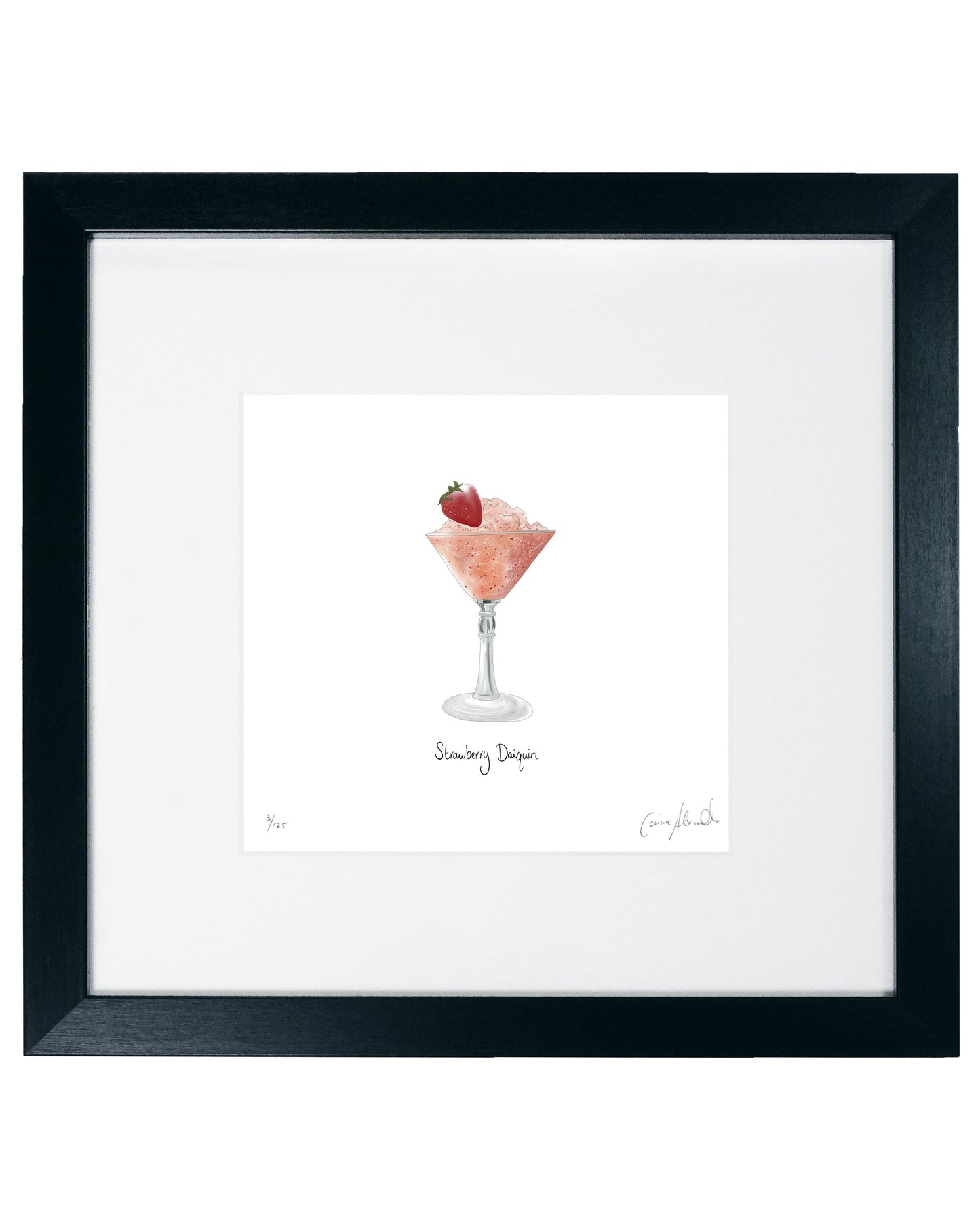 Strawberry Daiquiri Cocktail Print