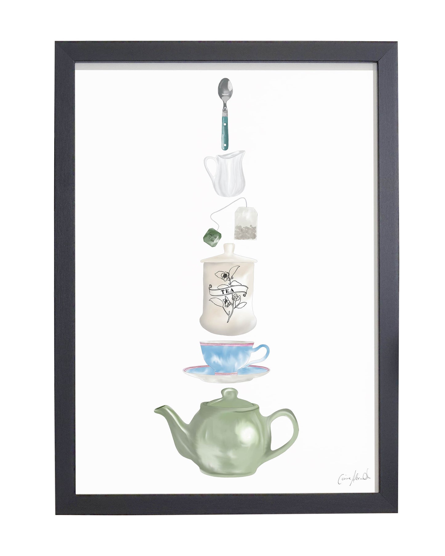 Tea Print - Kitchen Wall Art, British Made