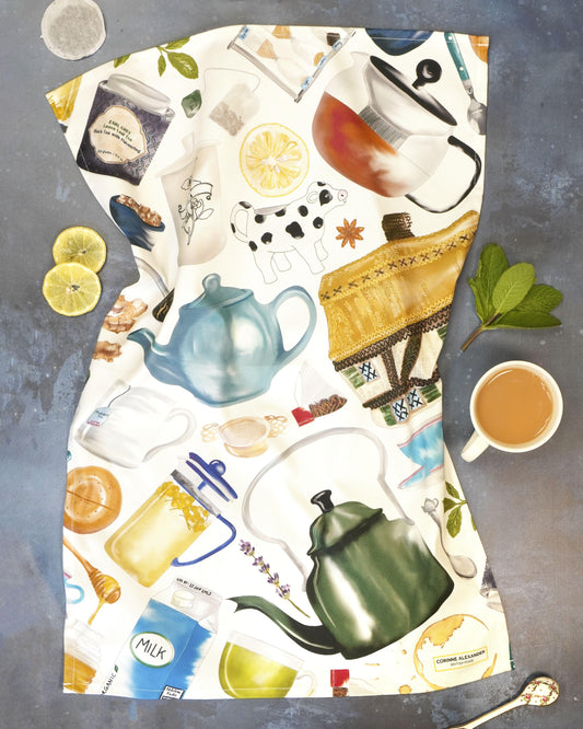Time For A Brew Tea Towel