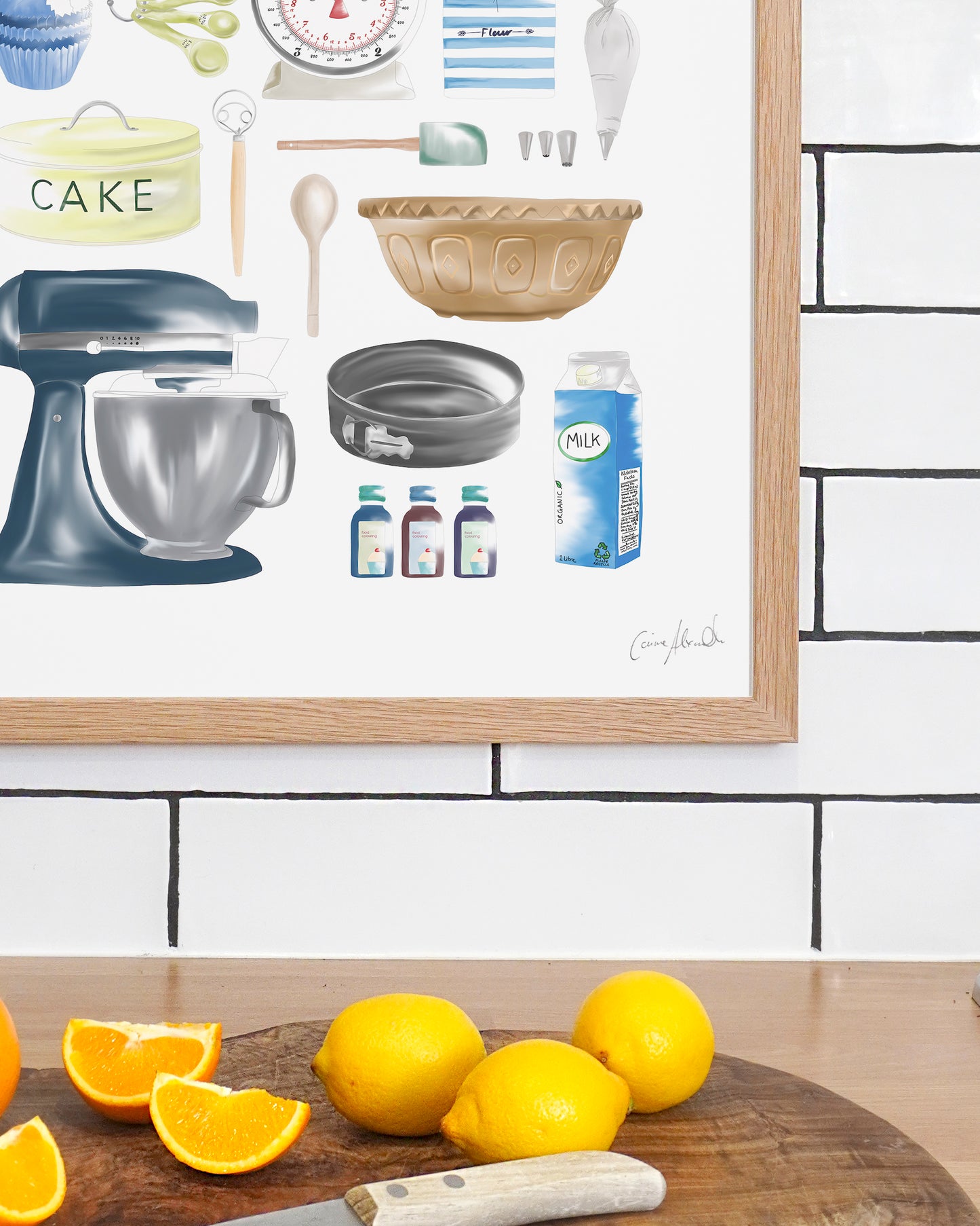 Time To Bake Print - Baking Wall Art, British Made