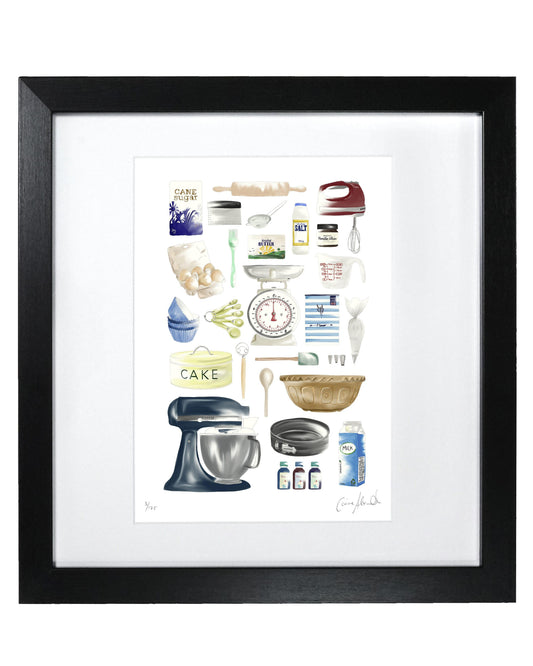Time To Bake Print - Baking Wall Art, British Made