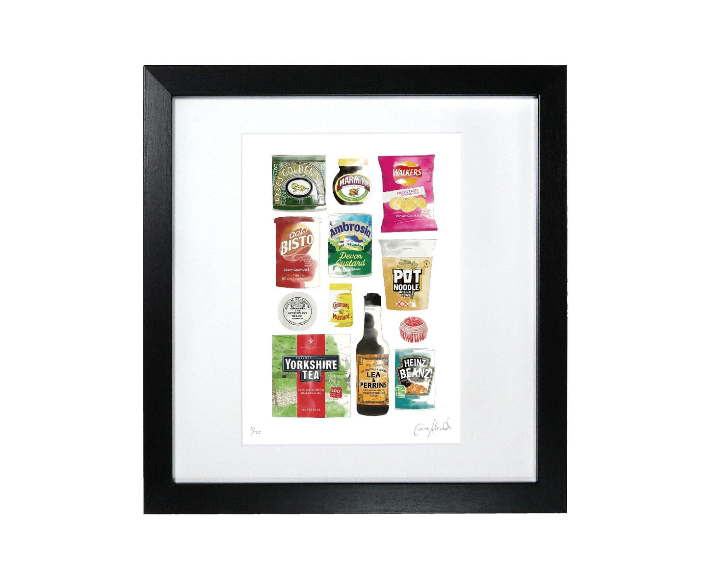 Framed British Food Print