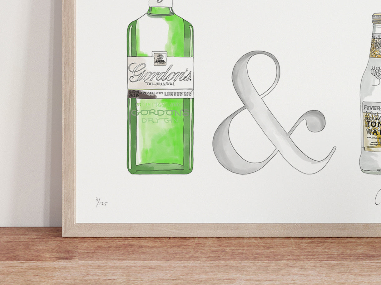 Framed G&T Art Print