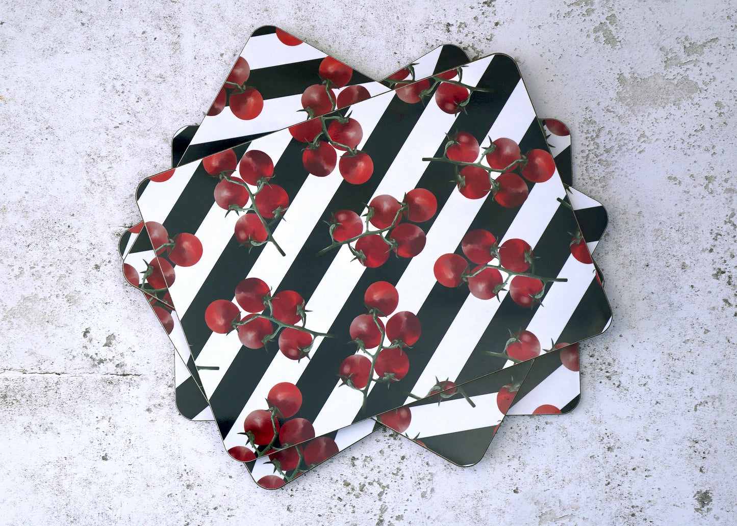 Striped Tomato Placemats - SECOND