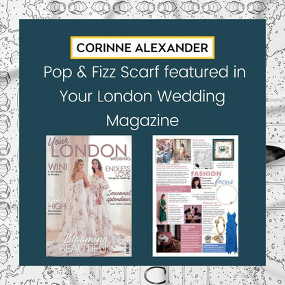 Scarf feature in London Wedding magazine