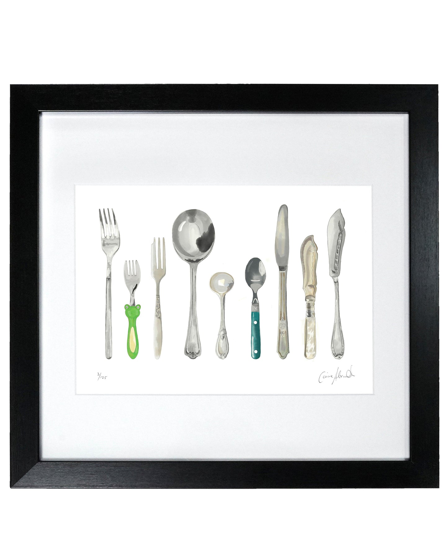 A Handful of Cutlery Print