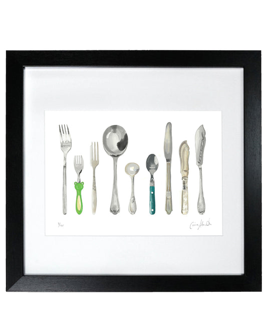 A Handful of Cutlery Print