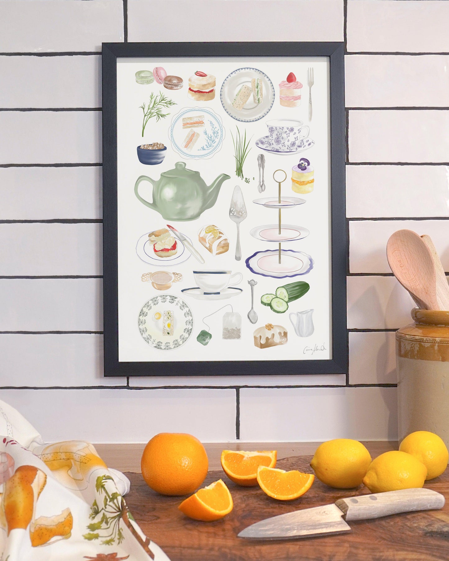 Afternoon Tea | Large Scale Print | A3