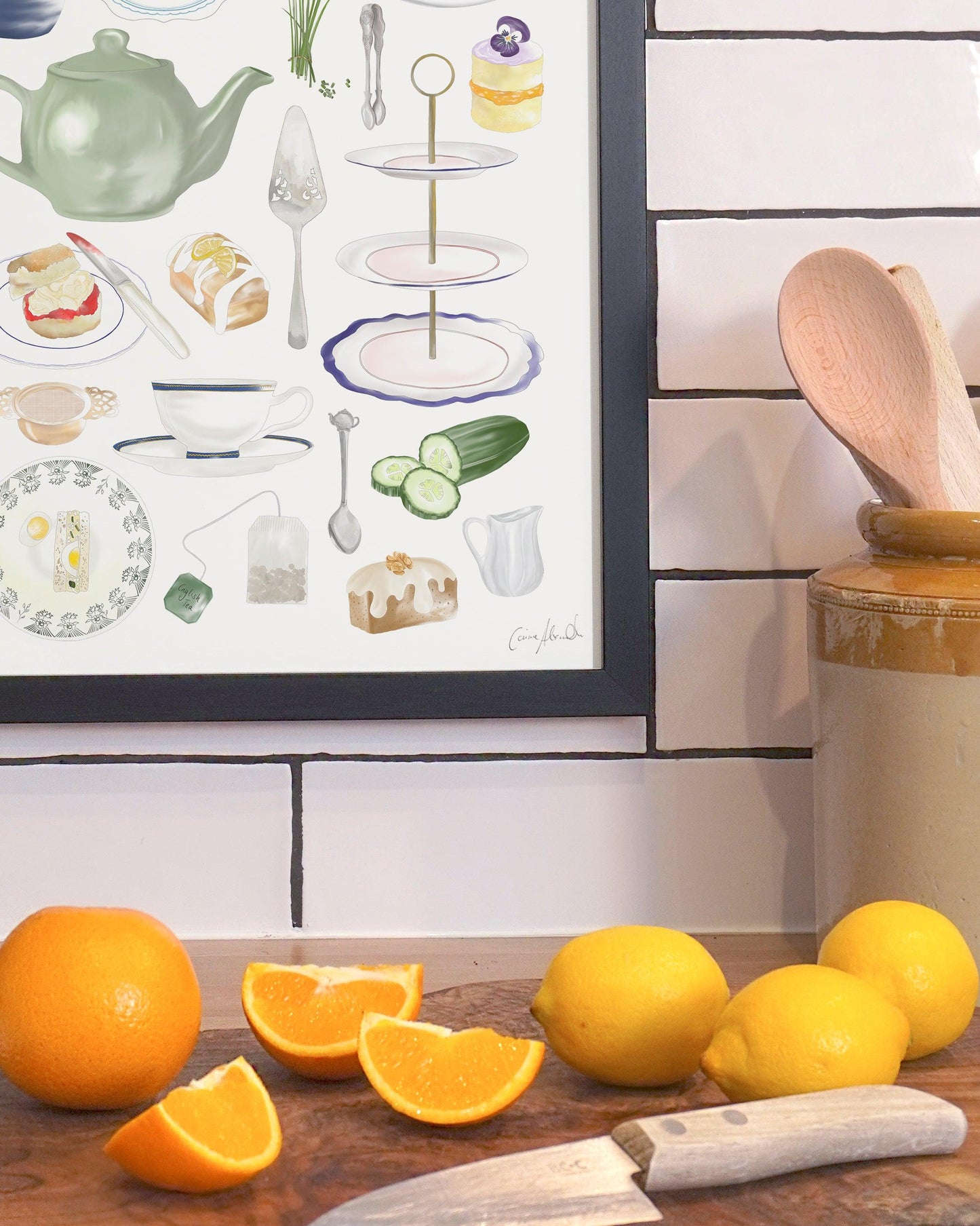 Afternoon Tea | Large Scale Print | A3