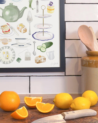 Afternoon Tea | Large Scale Print | A3