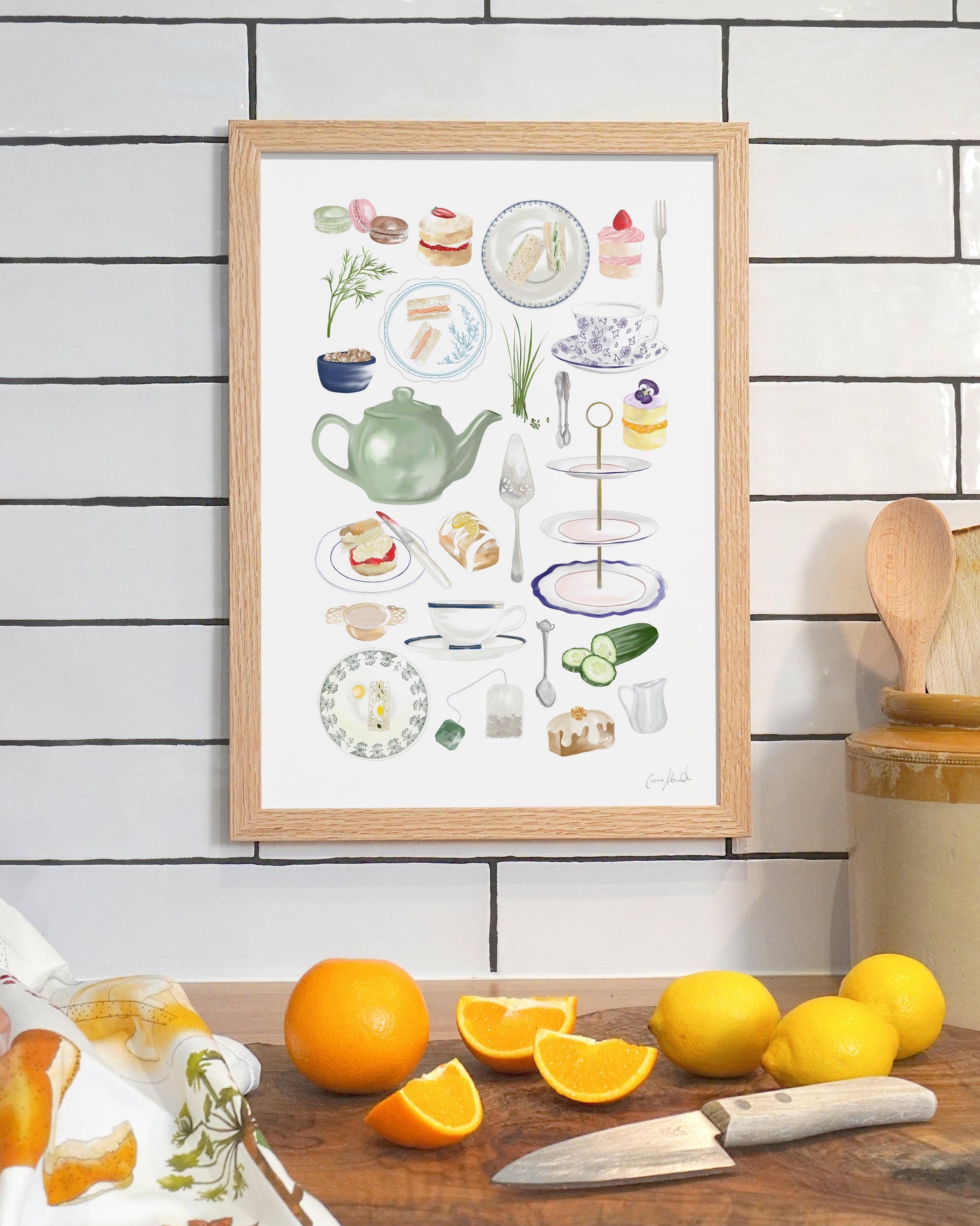 Afternoon Tea | Large Scale Print | A3