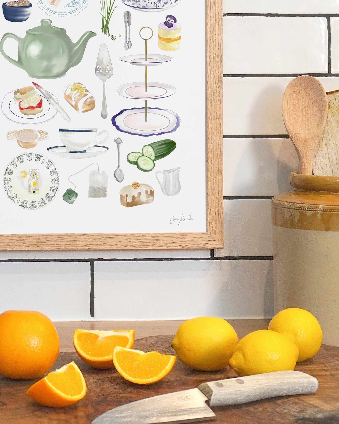 Afternoon Tea | Large Scale Print | A3