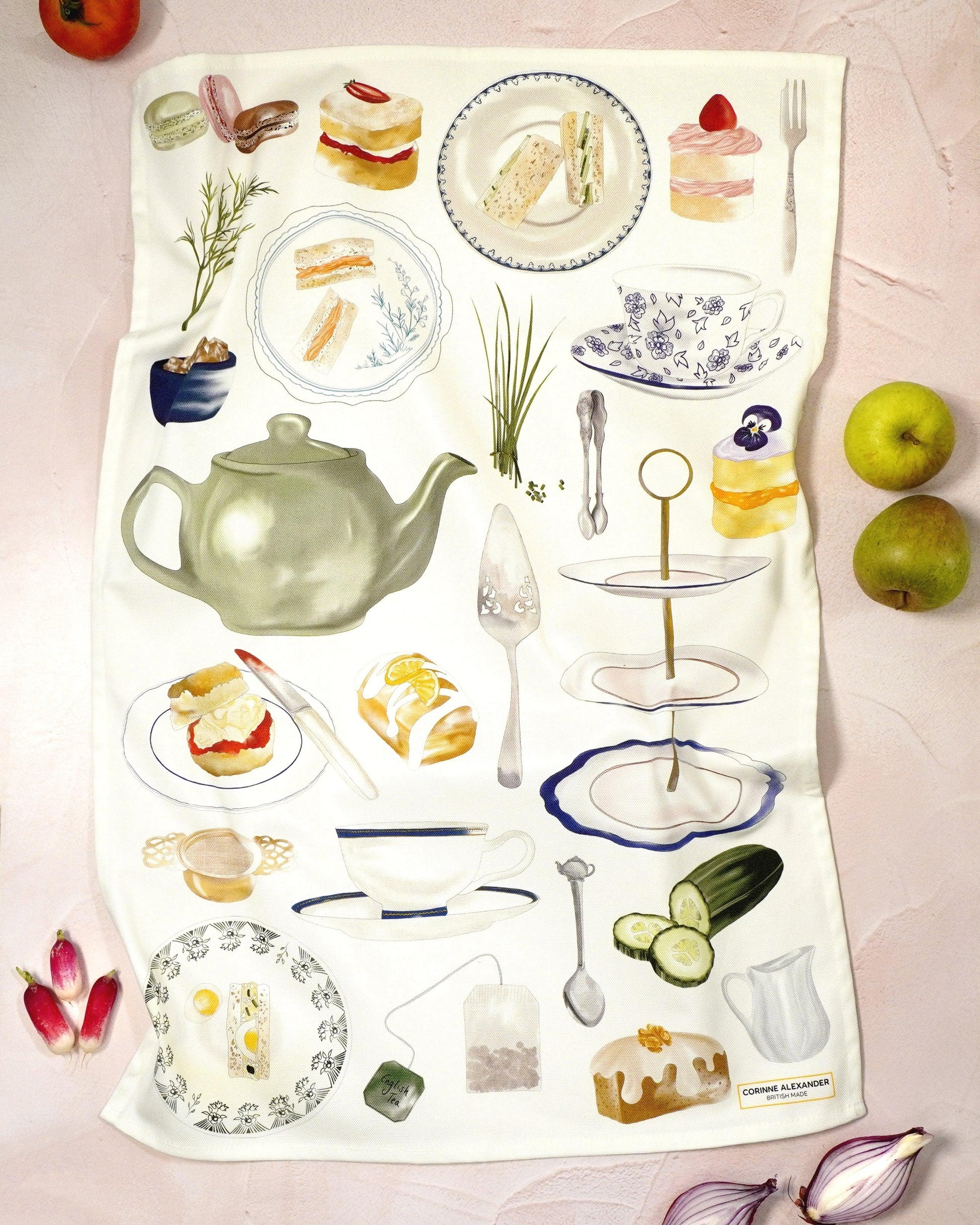 Afternoon Tea Tea Towel