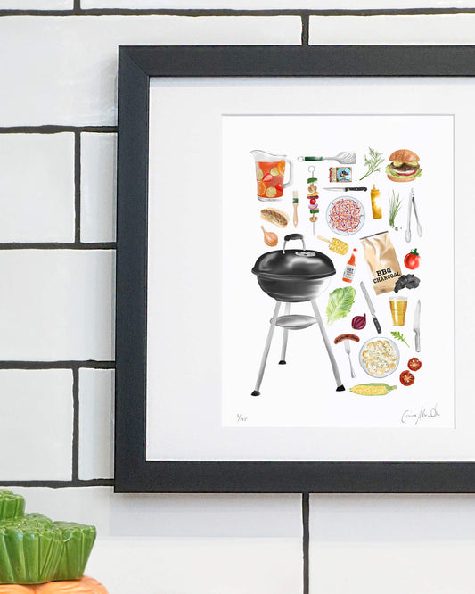 BBQ Art Print