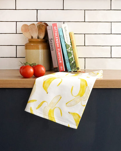Kitchen accessory - banana print tea towel