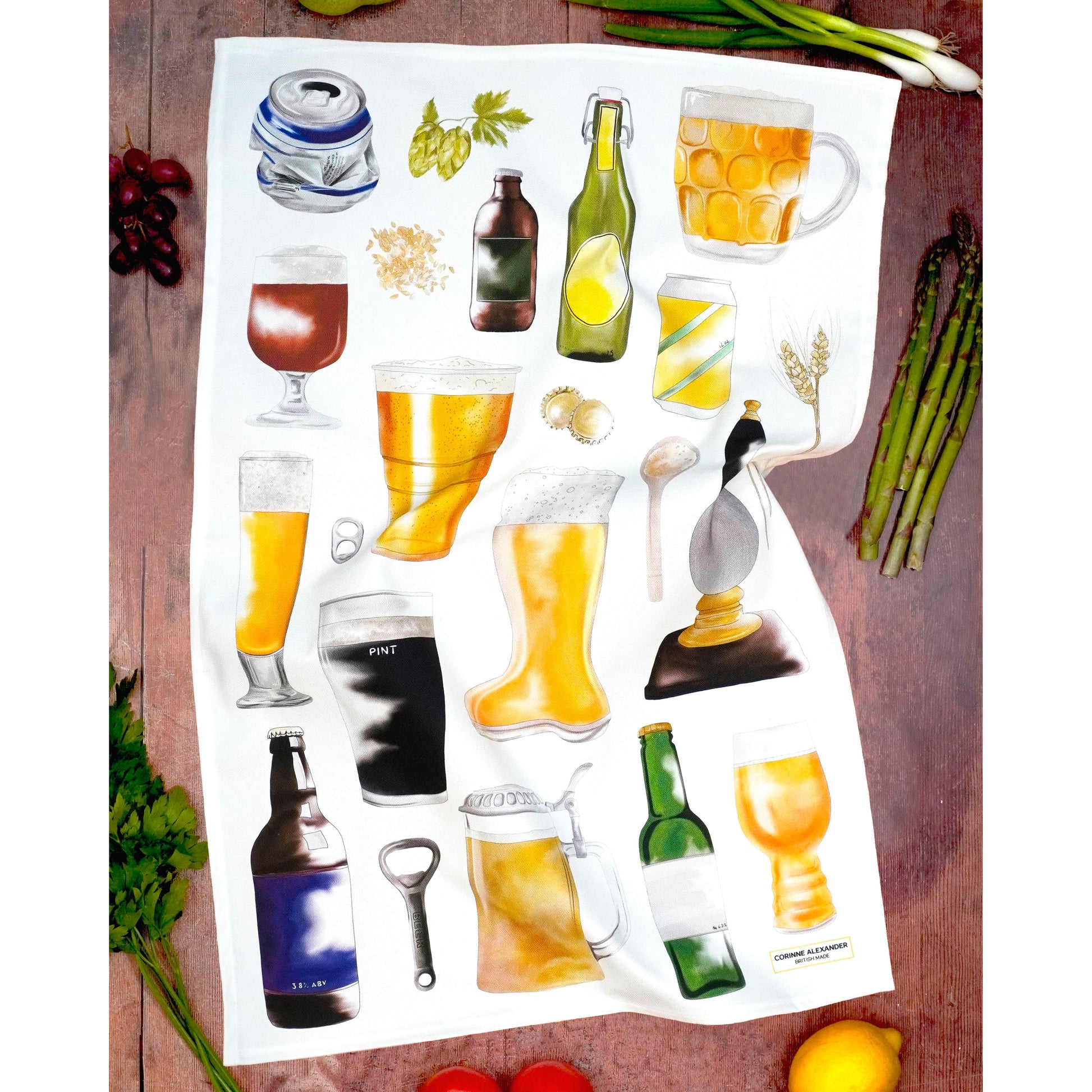 Beer Tea Towel