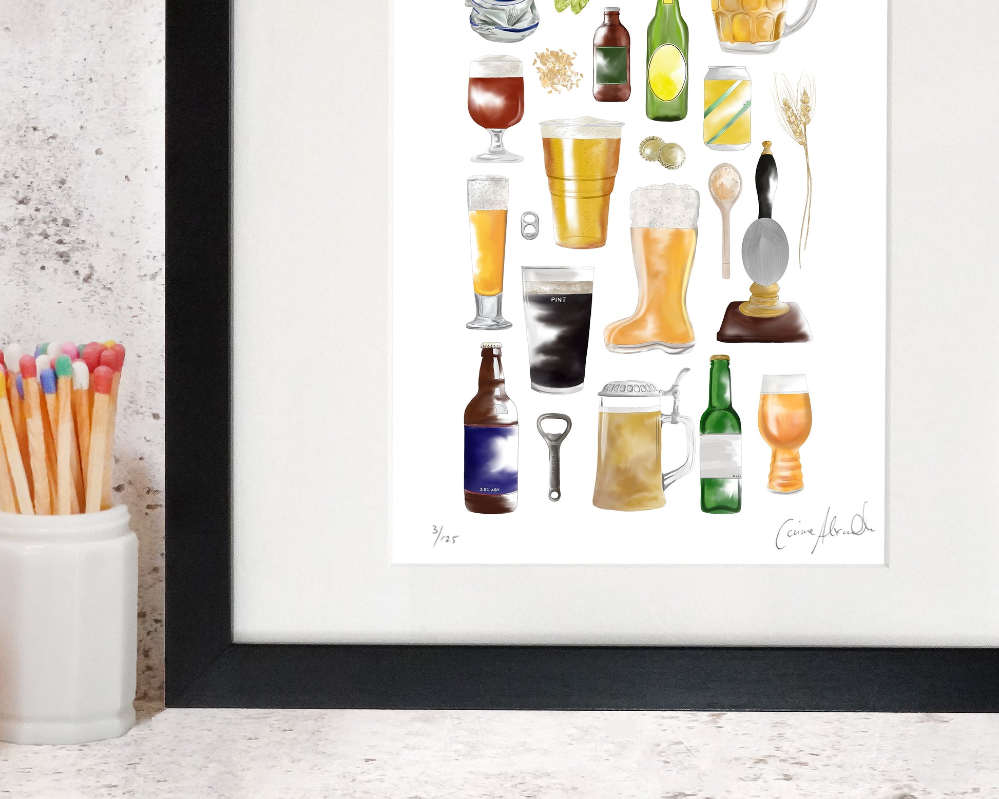 Beer Print for the Kitchen