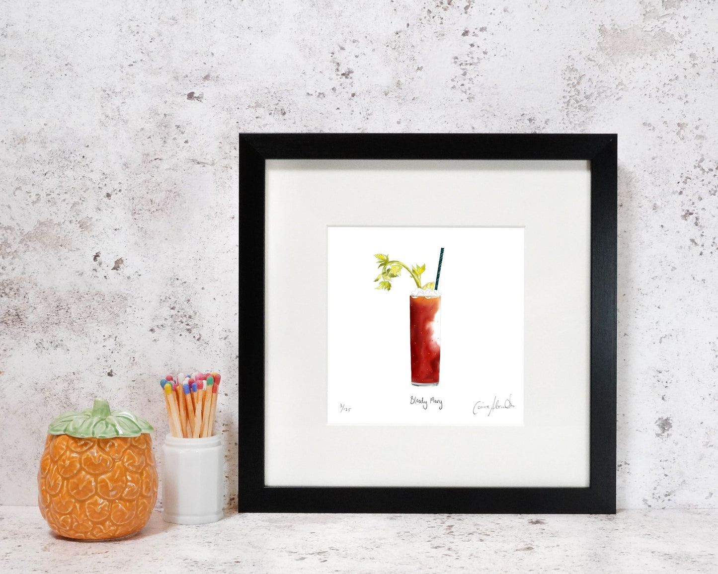 Bloody Mary cocktail art print